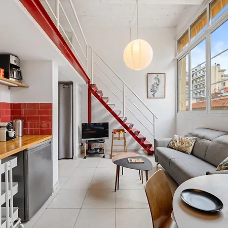 Nice-duplex-plage-parking-cimatisation Apartman Nizza