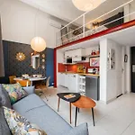Nice-duplex-plage-parking-cimatisation Апартаменты