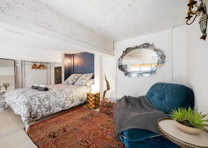 Nice-duplex-plage-parking-cimatisation * Nizza